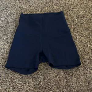 lululemon athletica Navy High-Rise Bike Shorts